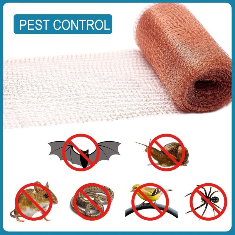 Copper Anti Rodent Mesh for Slugs Snails Mice and Birds, 6 m V1189-WXF-521-0055