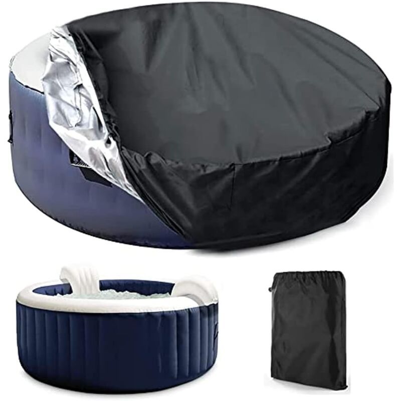 Round Spa Cover Waterproof Dustproof UV Resistant, 210 x 30 cm V1189-WXF-521-0061