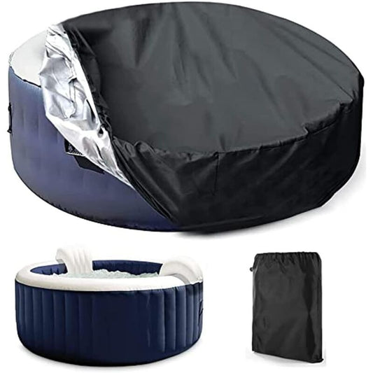 Round Spa Cover Waterproof Dustproof UV Resistant, 210 x 30 cm V1189-WXF-521-0061