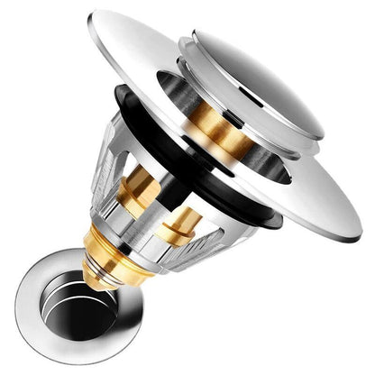 Universal Sink Drain Filter Stainless Steel Hair Catcher, 1.33 to 1.49 in V1189-WXF-521-0063