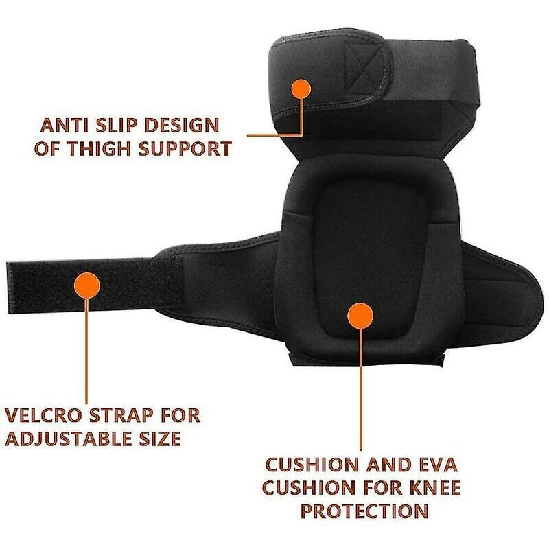 Work Knee Pads Soft Gel and Foam Padding with Anti Slip Straps V1189-WXF-521-0064