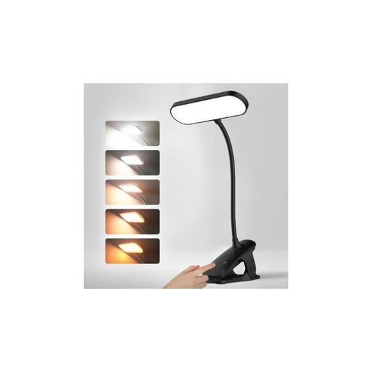 Touch Bedside Lamp 5 Colors 5 Brightness Levels Flexible Reading Lamp Black V1189-WXF-521-0071
