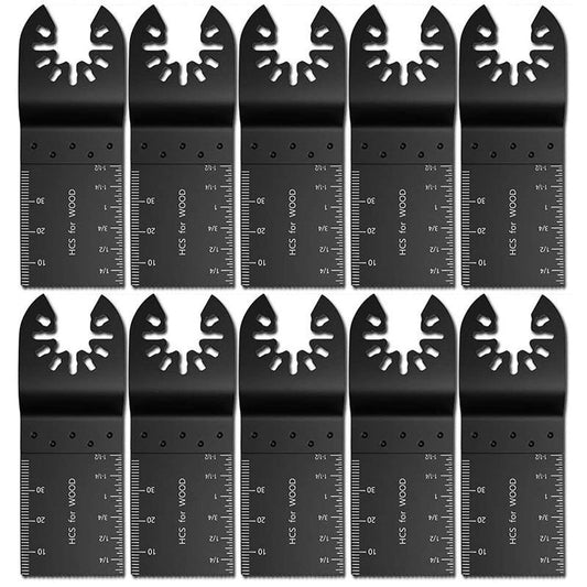 10 Pcs High Carbon Steel Saw Blades, 34 mm V1189-WXF-521-0073