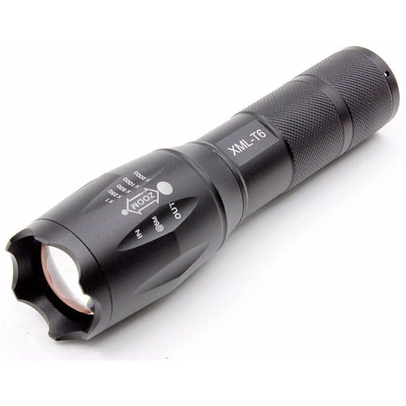 2 Pack LED Torch 1000 Lumens Zoomable Flashlight 5 Modes V1189-WXF-521-0074
