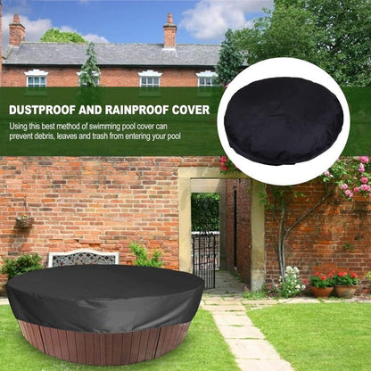 Round Spa Cover Waterproof 190T Brown, 215 x 70 cm V1189-WXF-521-0078