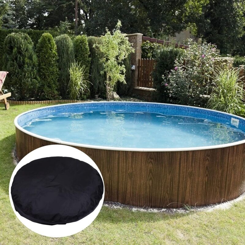 Round Spa Cover Waterproof 190T Brown, 215 x 70 cm V1189-WXF-521-0078