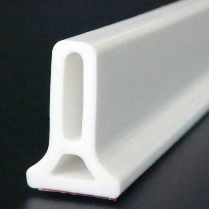 Foldable Shower Barrier Water Retention Dam White, 1 m V1189-WXF-521-0079