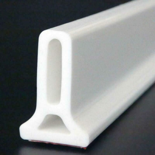 Foldable Shower Barrier Water Retention Dam White, 1 m V1189-WXF-521-0079