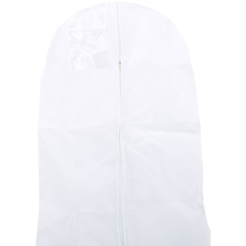 1 Pc Wedding Dress Dust Cover Breathable Non Woven Fabric White, 180 cm V1189-WXF-521-0081
