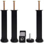 4 Pcs Screw In Metal Bed Legs Adjustable Black, 20 cm V1189-WXF-521-0084
