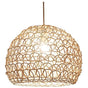 Rattan Chandelier Pendant Light Hand Woven Bamboo Lampshade, 25 cm V1189-WXF-521-0088
