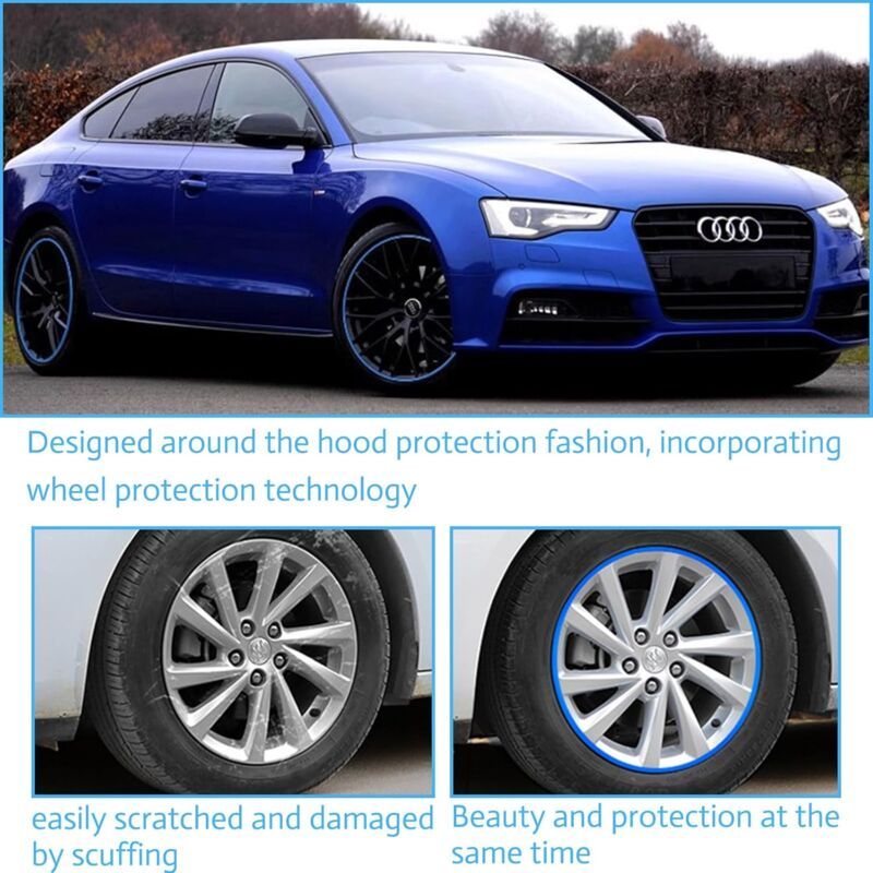 Car Rim Protection Strip Adhesive Wheel Protector, 8 m V1189-WXF-521-0092