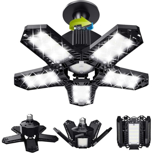 LED Garage Light 120W 12000 lm Deformable Ceiling Lamp E26 E27 V1189-WXF-521-0093