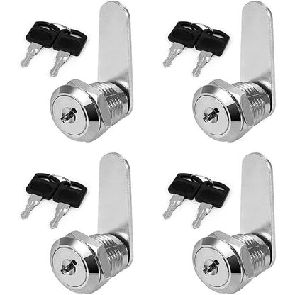 4 Pcs Cylinder Furniture Locks for Cupboards Cabinets and Wardrobes, 25 mm V1189-WXF-521-0098