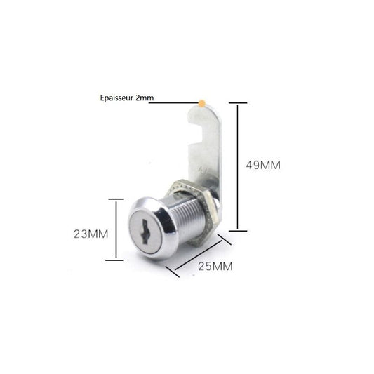 4 Pcs Cylinder Furniture Locks for Cupboards Cabinets and Wardrobes, 25 mm V1189-WXF-521-0098