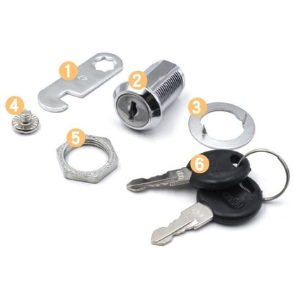 4 Pcs Cylinder Furniture Locks for Cupboards Cabinets and Wardrobes, 25 mm V1189-WXF-521-0098