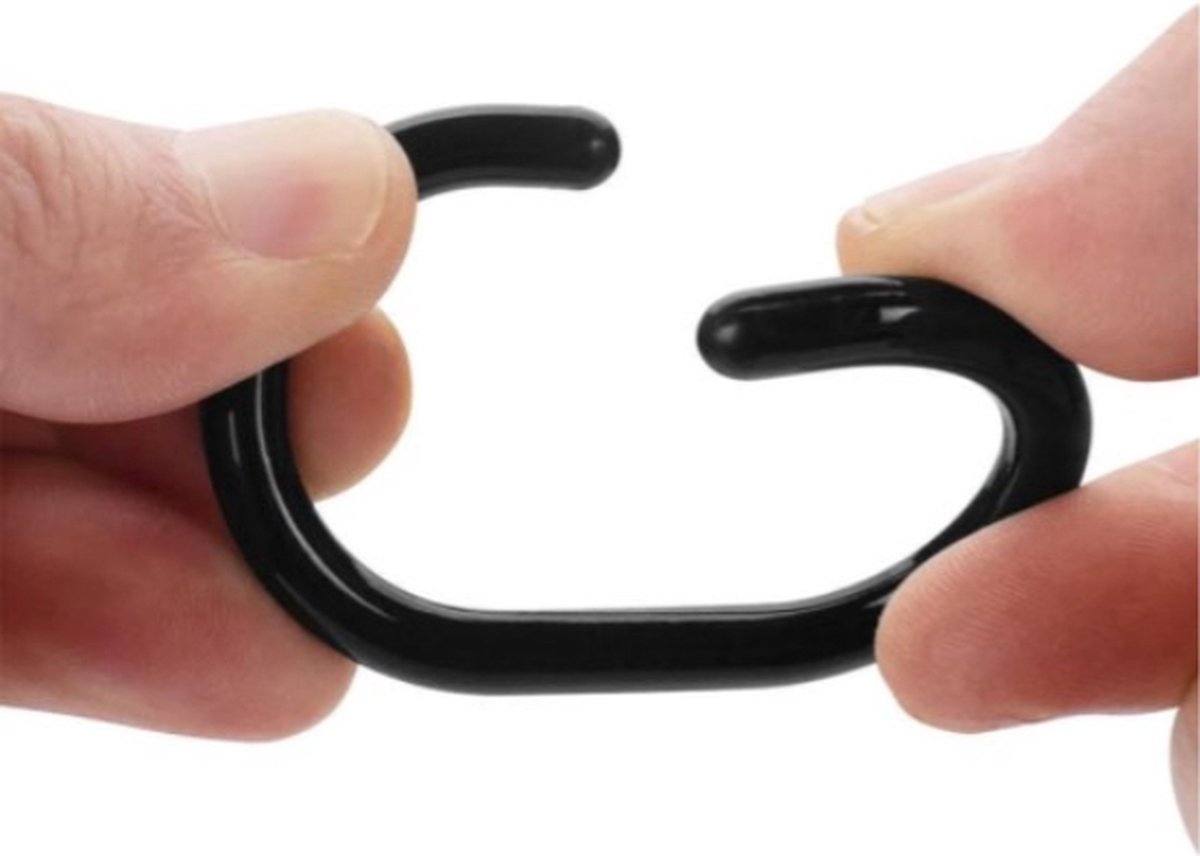 Shower Curtain Rings | Set of 12 | Shower Curtain Rings | Black V1189-WXFBOL-103-1