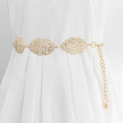 Leaf-Shaped Bridal Belt | Belt | Women's Belt | Wedding Accessories | Gold V1189-WXFBOL-107-1