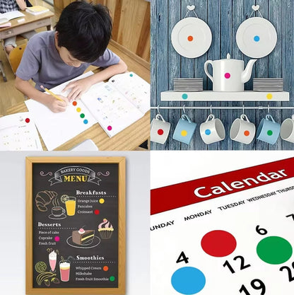 Round stickers - Small dot stickers 6mm for Bullet Journal - 2750 pieces V1189-WXFBOL-108-1