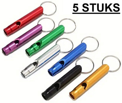 5x Emergency Whistle | Emergency Whistles | Keychain with emergency whistle | In Case of Emergency V1189-WXFBOL-114-1