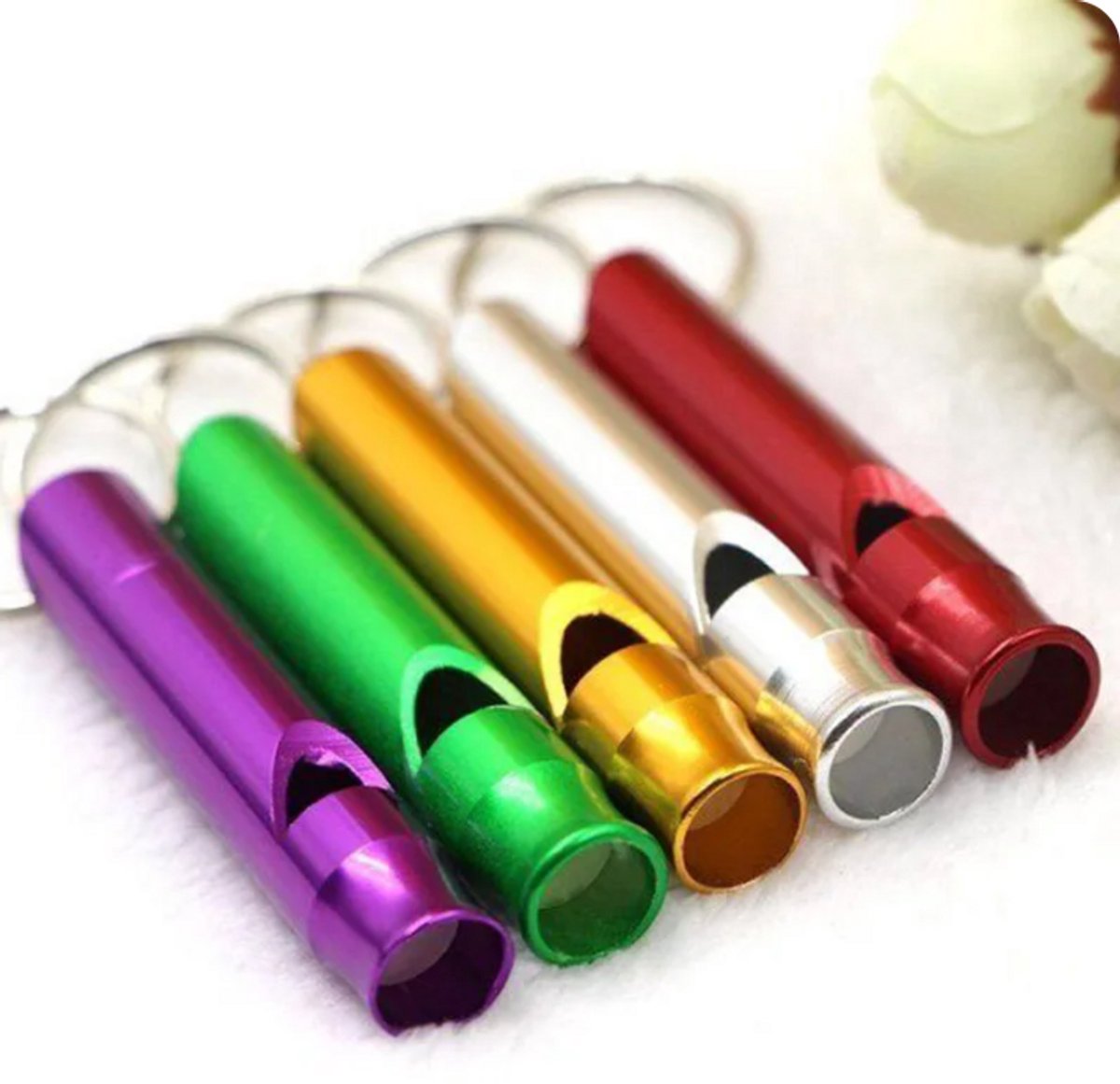 5x Emergency Whistle | Emergency Whistles | Keychain with emergency whistle | In Case of Emergency V1189-WXFBOL-114-1