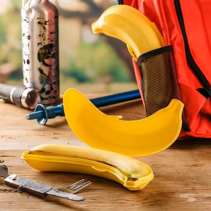 Banana Container | Lunchbox | Fruit Container | Banana Box | YELLOW V1189-WXFBOL-117-1