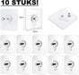 10x Adhesive Nail | Self-Adhesive Hooks | No Drilling Required Hanging System | Threaded V1189-WXFBOL-118-1