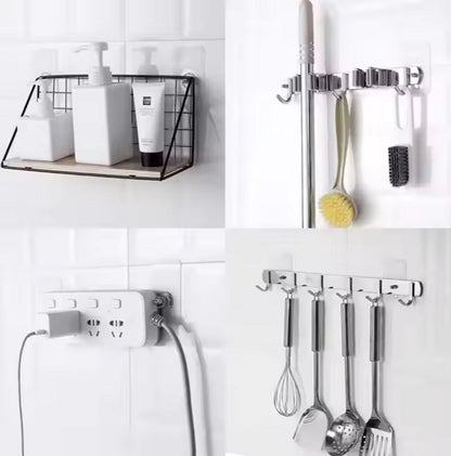 10x Adhesive Nail | Self-Adhesive Hooks | No Drilling Required Hanging System | Threaded V1189-WXFBOL-118-1