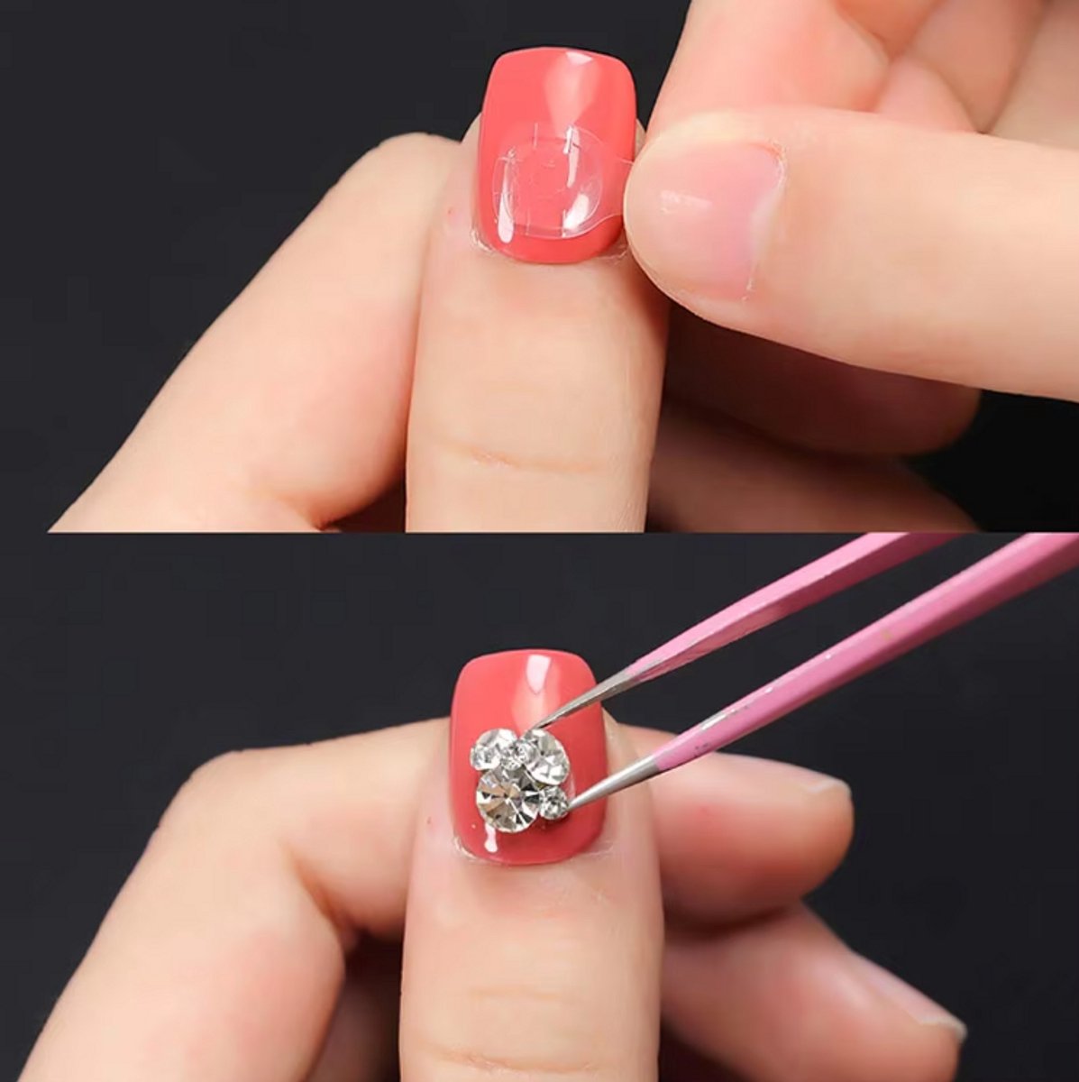 120x (MEGA PACK) Double-Sided Nail Stickers | 5 Sheets | Stick-on Nails | Press-on Nails | Fake Nails | Nail V1189-WXFBOL-120-1
