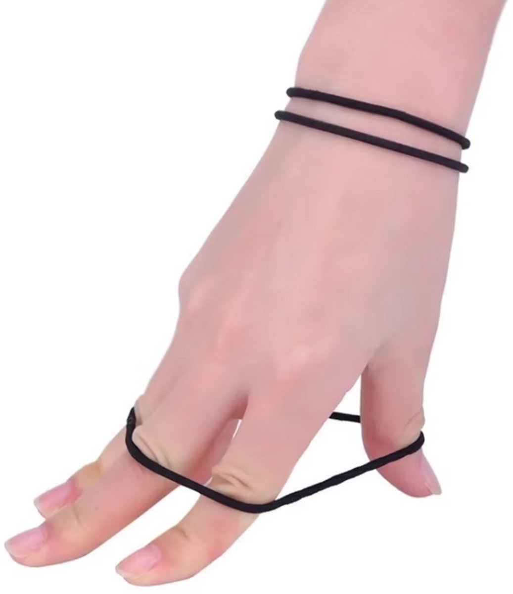 10x Hair Ties | Hair Ties | Black V1189-WXFBOL-121-1