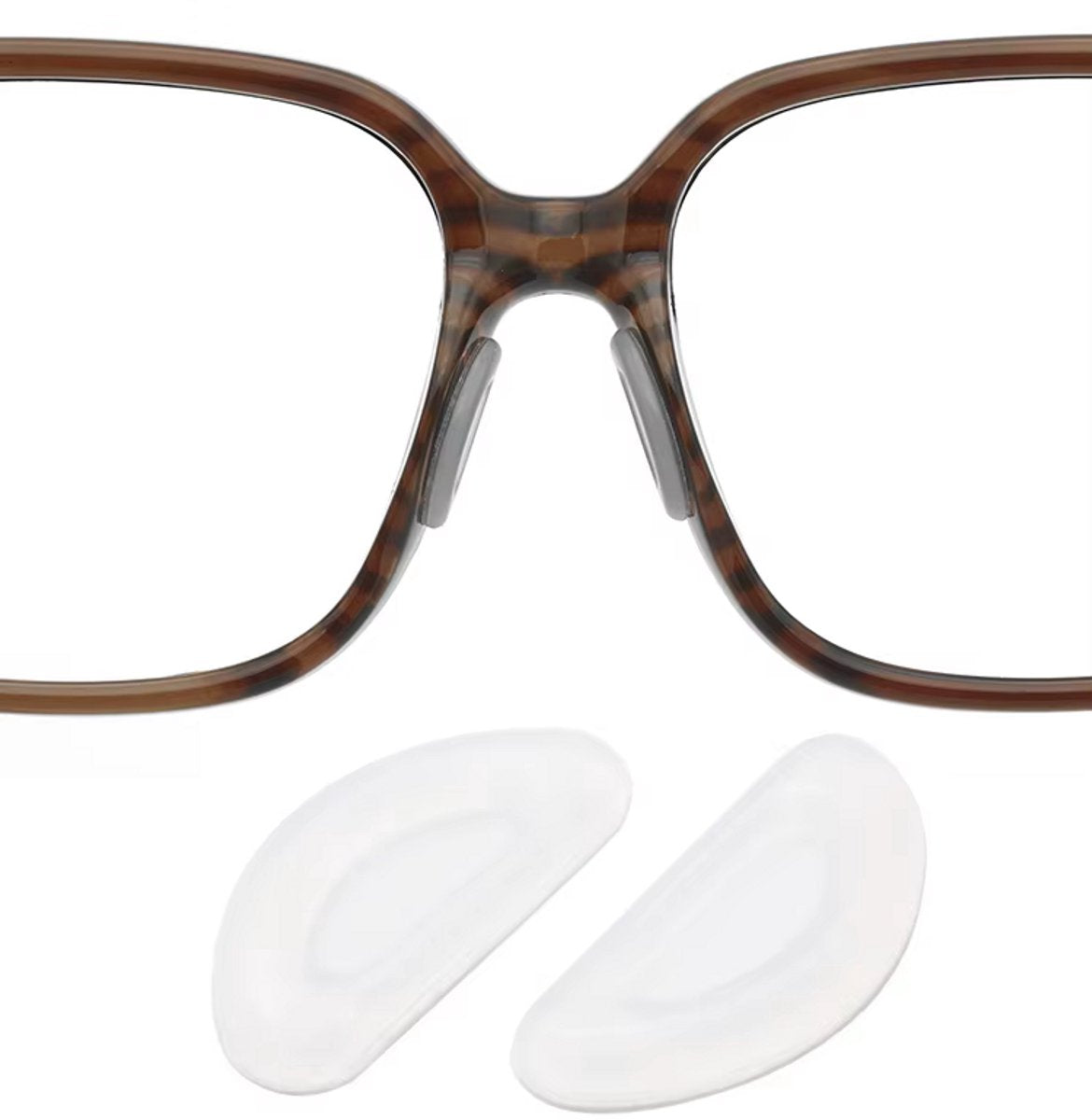 10x Glasses Pads | Self-Adhesive Glasses Nose Pads | Silicone Nose Pads | Transparent V1189-WXFBOL-124-1