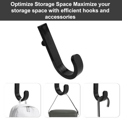 Set of 16 Storage Hooks for Suncast, 5 Black J-Shaped Tool Hooks Organizer with Long Wrench Short Screw V1189-WXFBOL-130-1