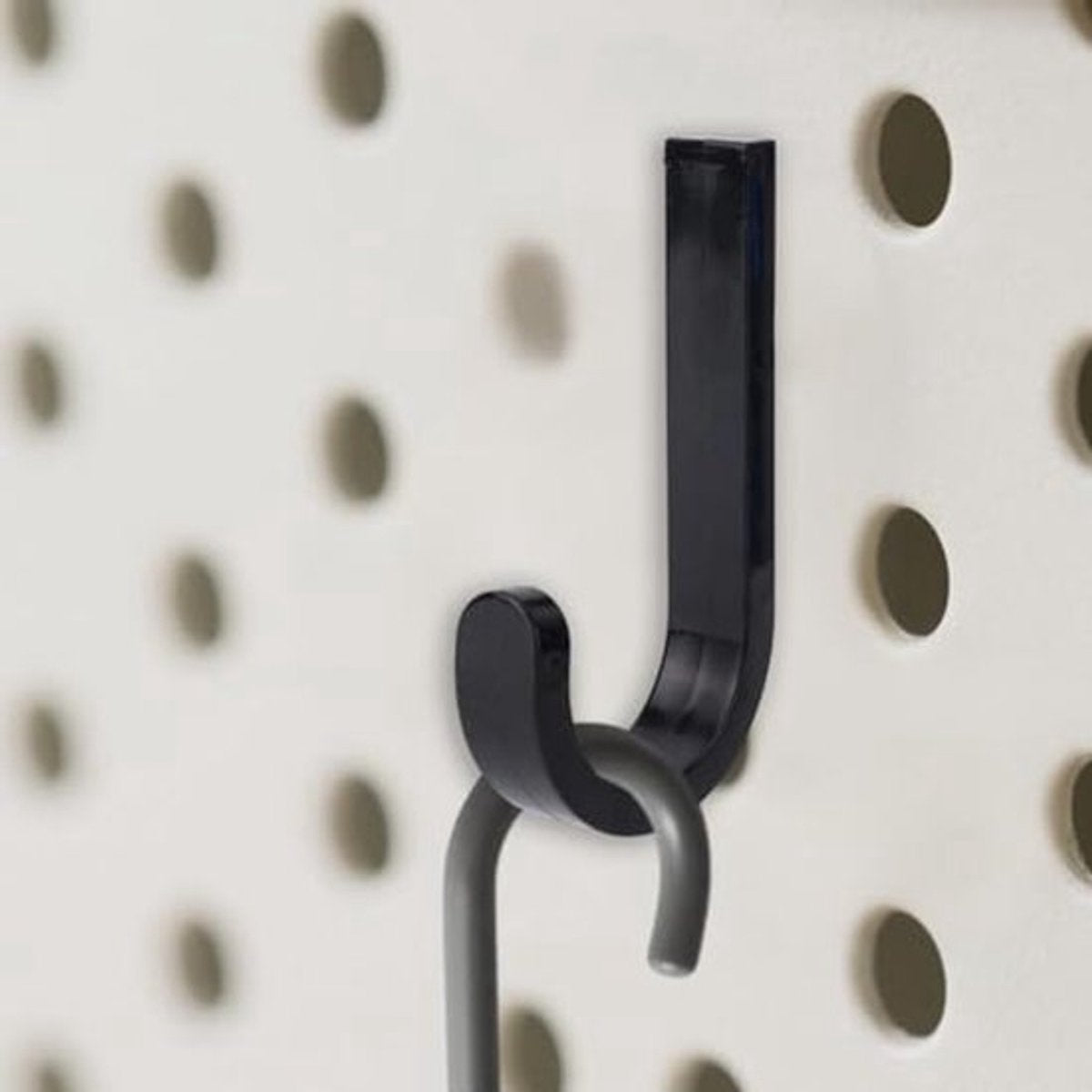 Set of 16 Storage Hooks for Suncast, 5 Black J-Shaped Tool Hooks Organizer with Long Wrench Short Screw V1189-WXFBOL-130-1