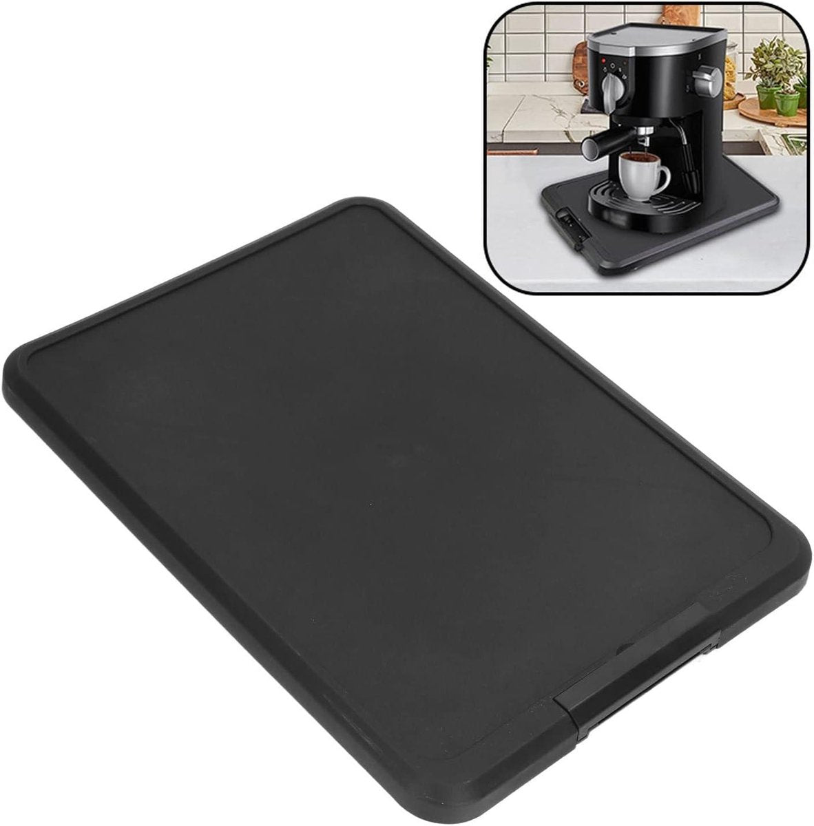Allecto Kitchen Appliance Sliding Tray - Rolling Tray - Handy - Black - Storage Accessories - Suitable for V1189-WXFBOL-132-1