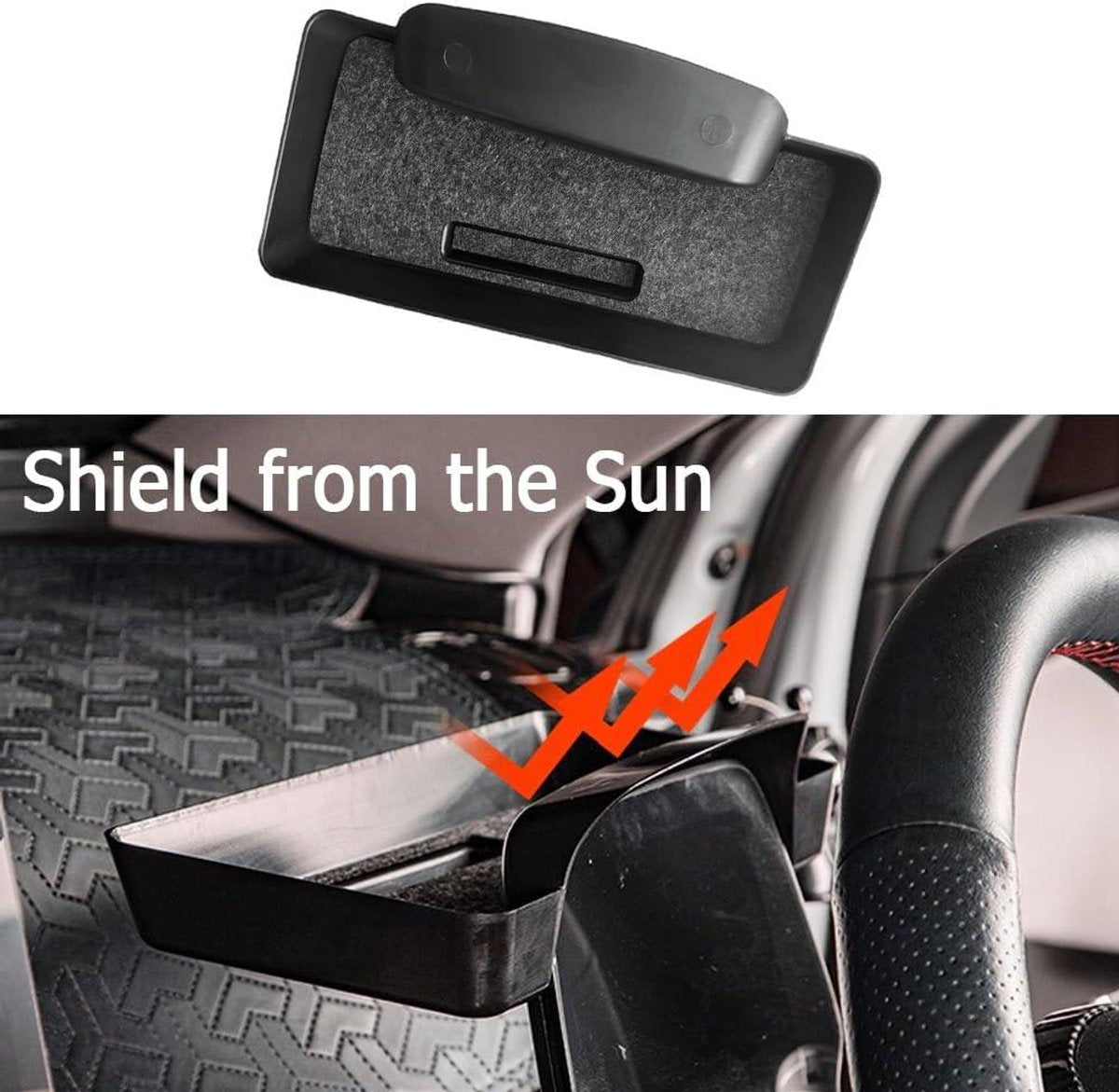Allecto - Car Storage Box - Storage Accessories - LCD Screen - Sunshade - Organize - Suitable for B/Y*D Atto V1189-WXFBOL-133-1
