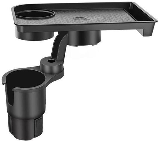Portable car storage accessories, car beverage tray, car cup tray, 360-degree rotatable, adjustable insert V1189-WXFBOL-139-1