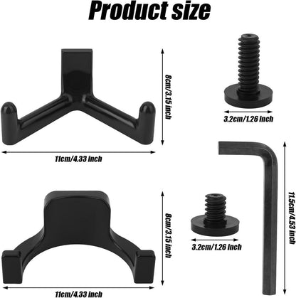 21-Piece Tool Storage Hooks - Black Y/U-Shaped Hooks with Wrench - Shed Storage Accessories - Compatible with V1189-WXFBOL-149-1