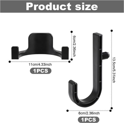 Storage Hooks for Sheds - Handy J/V-Shaped Tool Hooks - Compatible with various sheds - Storage accessories V1189-WXFBOL-150-1
