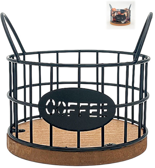 Storage basket - Storage rack - Coffee capsule storage rack - Fruit basket - Home storage accessories - V1189-WXFBOL-151-1