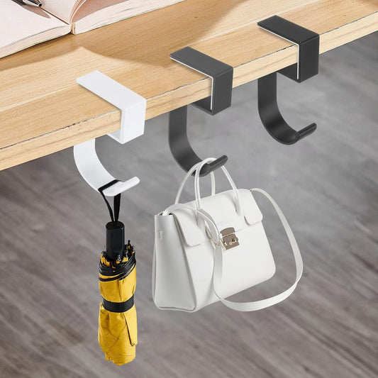 4 pieces - Hooks - Desk hooks - Backpack hooks - Storage accessories - No drilling required - Suitable for V1189-WXFBOL-156-1