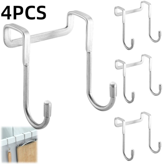 4 pieces - Hooks - Cabinet door hooks - S-shaped hooks - Storage hooks - Storage accessories - Suitable for V1189-WXFBOL-157-1
