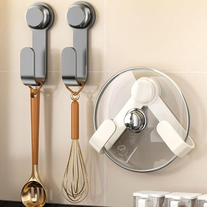 2 pieces - Hooks - Suction hooks - Pot lid racks - Storage racks - Rotatable - Storage accessories - Suitable V1189-WXFBOL-159-1
