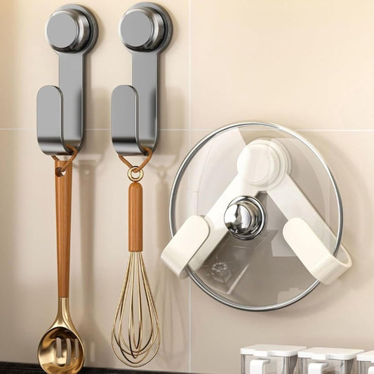 2 pieces - Hooks - Suction hooks - Pot lid racks - Storage racks - Rotatable - Storage accessories - Suitable V1189-WXFBOL-159-1