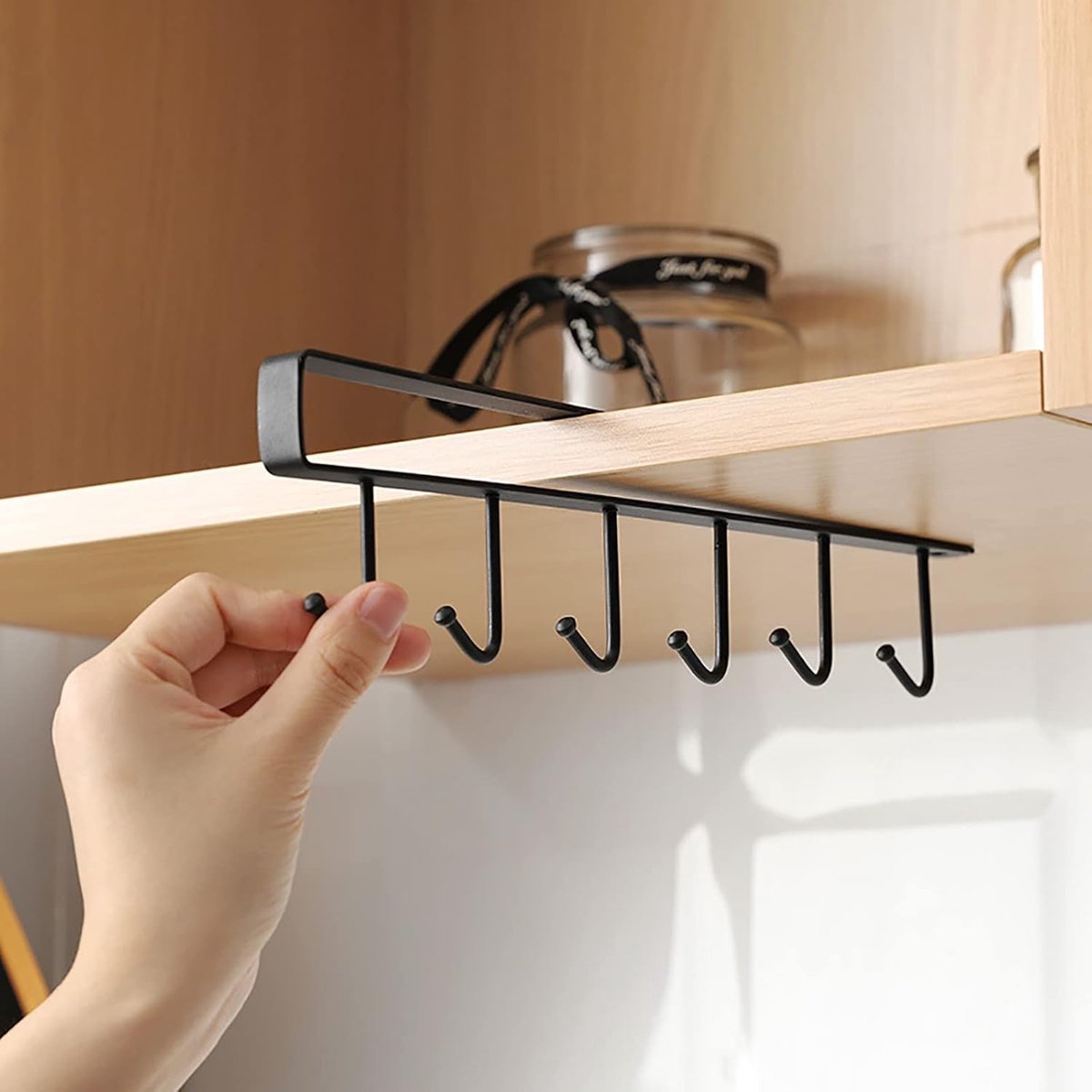 Storage rack - hooks - multifunctional hooks - nail-free hooks - storage accessories - suitable for cabinets, V1189-WXFBOL-160-1