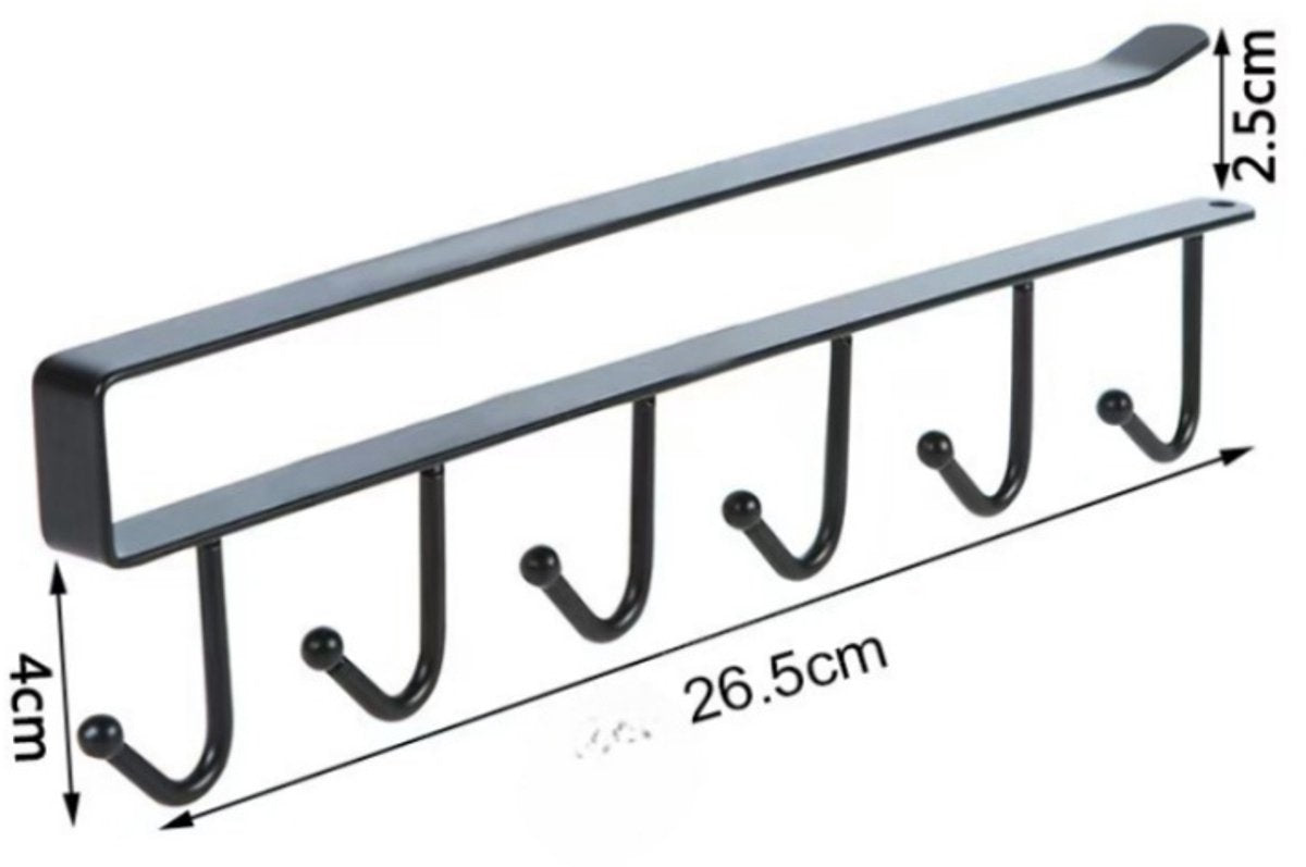 Storage rack - hooks - multifunctional hooks - nail-free hooks - storage accessories - suitable for cabinets, V1189-WXFBOL-160-1