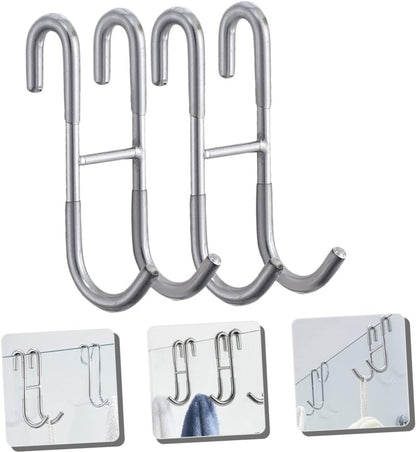Two-piece set of door hooks, suitable for hanging towels and other storage accessories. V1189-WXFBOL-24-1