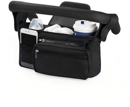 Universal storage bag for stroller - with drink holder - cup holder - stroller storage accessories - large V1189-WXFBOL-3-1