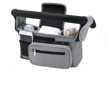 Universal storage bag for stroller - with drink holder - cup holder - stroller storage accessories - large V1189-WXFBOL-3-2