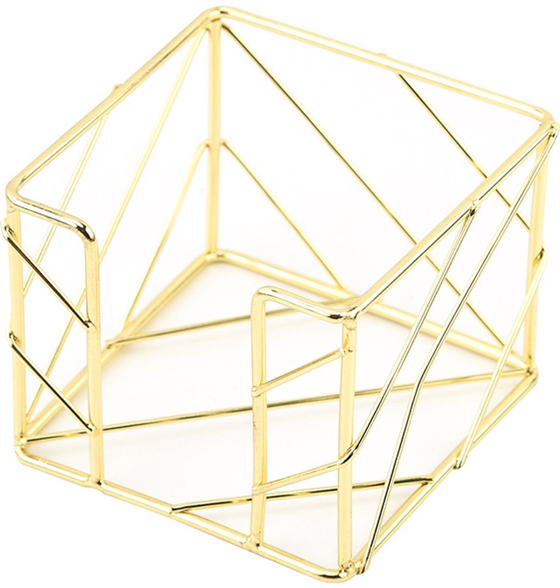 Sticky Note Organizer - Storage Rack - Metal Storage Rack - Creative Openwork Note Box - Desk Storage V1189-WXFBOL-32-1