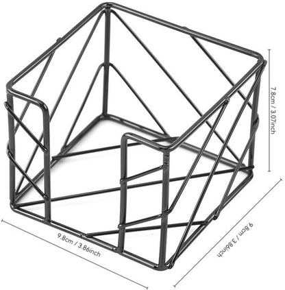 Sticky Note Organizer - Storage Rack - Metal Storage Rack - Creative Openwork Note Box - Desk Storage V1189-WXFBOL-33-1